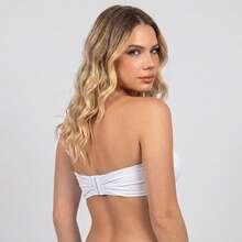Strapless Bra With Padded Cups And High-Support Plush Up Comfortable Underwire By Santa Passion - 白色 - 查看 2