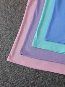 Unity 4 piezas Camiseta de cuello redondo sólida - Multicolor 4 - Ver 6