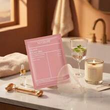 Collagen Face Mask – Hydrating & Anti-Aging Collagen Sheet Masks, Deep Hydration, Smooths Fine Lines, Overnight Face Mask For Radiant Skin, Pore Minimizing, Elasticity Improvement, Local Warehouse,Back To School - Hồng - Xem 3