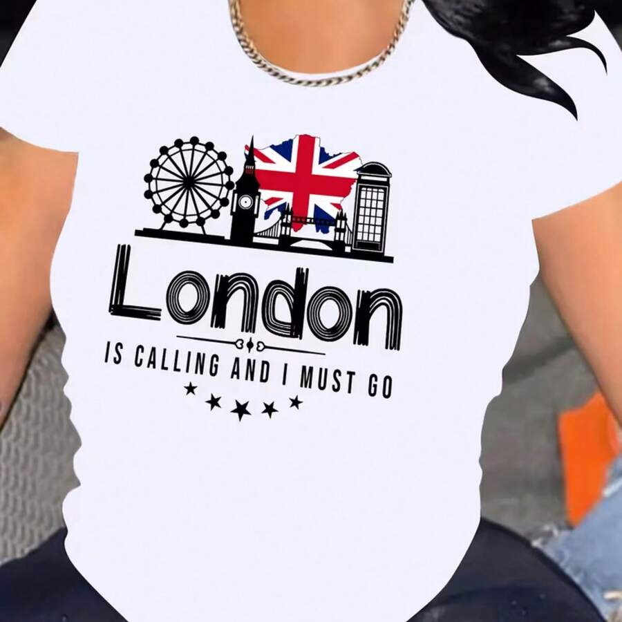 Camiseta impresa para hombres y mujeres - Blanco - Ver 1