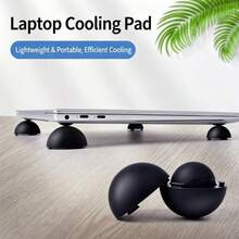 OUYUANSU Portable Laptop Cooling Pad, Spherical Design For Increased Height And Anti-Slip Grip, Universal Model For Efficient Laptop Cooling - View 5