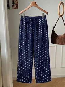 Pantalones a rayas rosas para mujer, vacaciones de verano - Multicolor - Ver 10