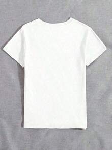 Women's Casual And Versatile Short-Sleeved T-Shirt With Cherry Print And Round Neck, Comfortable Summer Cotton Short-Sleeved T-Shirt For Men And Women - 灰色的 - 查看 2