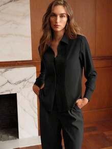 PREMIUM CAMISA ABOTONADA CON DETALLE PLISADO - Multicolor - Ver 5