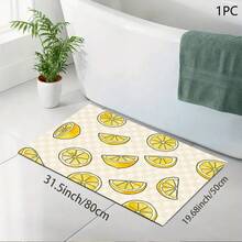 1pc Lemon Print Absorbent Mat/Drying Mat For Coffee Maker, Dishes - Polyester Absorbent Desktop Protective Mat With Rubber Anti-Slip Pad, For Kitchen Counter Decor, Home Bar And Dining Table - Multicolor - View 12
