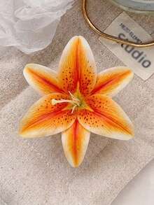 1/3pcs Lily Flower Hair Clips, Artificial Hawaiian Flower Hair Clips Suitable For Students, Women, Summer Beach, Party, Wedding, Holiday Gift,Hair Claws,Clips For Hair - Multicolor - View 4