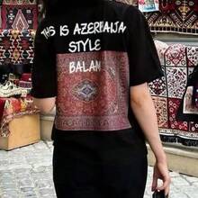 American Retro Style Summer T-Shirt, 100% Cotton, Versatile, European And American Fashion, Casual And Elegant Short Sleeve. - 白色 - 查看 1