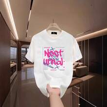 Camiseta de manga corta para hombre, verano 2026, superventas, de algodón puro, a la moda, talla grande, estampada, casual, versátil, holgada, ropa masculina moderna. KDOC - 250 g de algodón puro - blanco - Ver 4