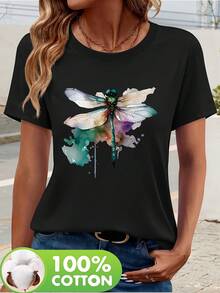 Women T-Shirts - Black - View 6
