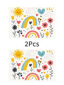 1pc Cartoon Style Linen Placemat, Breakfast Mat, Coffee Coaster, Bowl Pad, Kitchen Accessory, Easy To Clean Dining Mat, Suitable For Home, Restaurant, Dining Decor, Holiday Gift, Gift For Friends, Multi-Piece Set - Multicolor - View 15