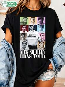 Nick Shirley Bootleg Shir, Quality Learning Center - 800 humoristiska bedrägeri-tröjor, rolig parodi-T-shirt - Svart - Visa 1