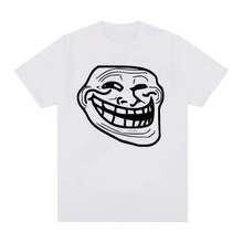 Troll Face Memes Angry Man problemas divertido Meme camiseta mujer Vintage moda Harajuku Camiseta de algodón ropa de calle Vintage - forma - Ver 1