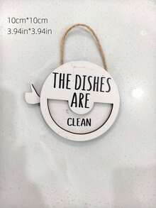 1pc Round Wooden Pet Door Sign, Creative Cat Dog Home Decor For Indoor And Outdoor - A - View 2