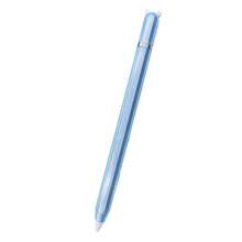 动物卡通造型 TPU 材质笔套，兼容 Apple Pencil Pro 和第二代 Apple Pencil，防滑配件，兼容 Apple 绘图笔 - 透藍 - 查看 1