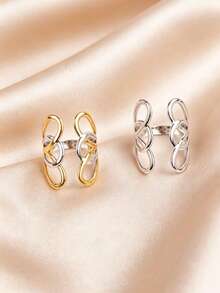 1 pieza Nuevo diseño de anillo con pétalos, adecuado para uso diario de mujeres - 2027 - Ver 2
