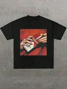 Free Shippingmother GiftsVintage Suicide.Boys Cigarette Album Shirt Vintage G59 ,Casual Print,Comfortable And Versatile,Letter Pattern Pure Cotton 220g Printed T-Shirt,2026 New World Depression Album Cover Tee,Vacation Fits Women,Concert Fit Womengoing Out Outfits4th Of July Outfit Women, Going Out Tops Women, Going Out Tops Women - 黑色 4 - 查看 7
