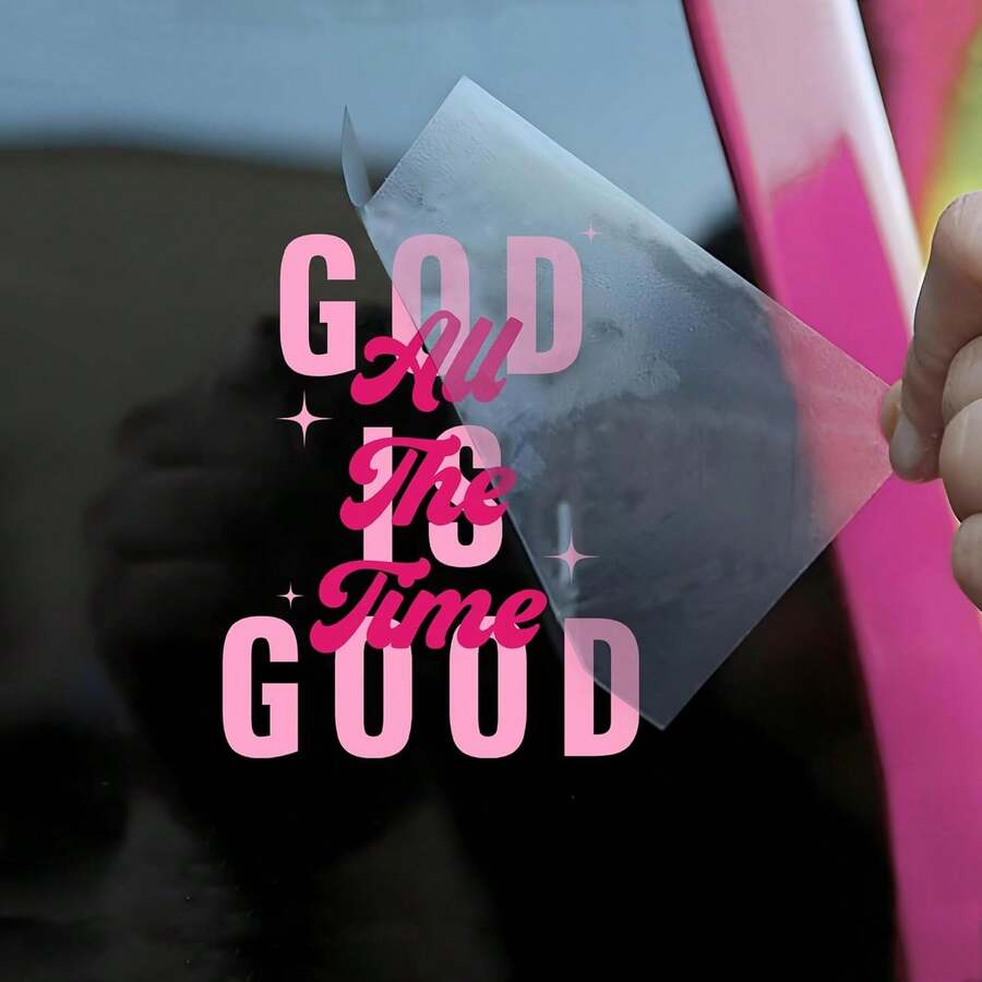 God Is Good 車貼，防水乙烯基貼紙，信仰聖經金句汽車窗貼，基督教禮物