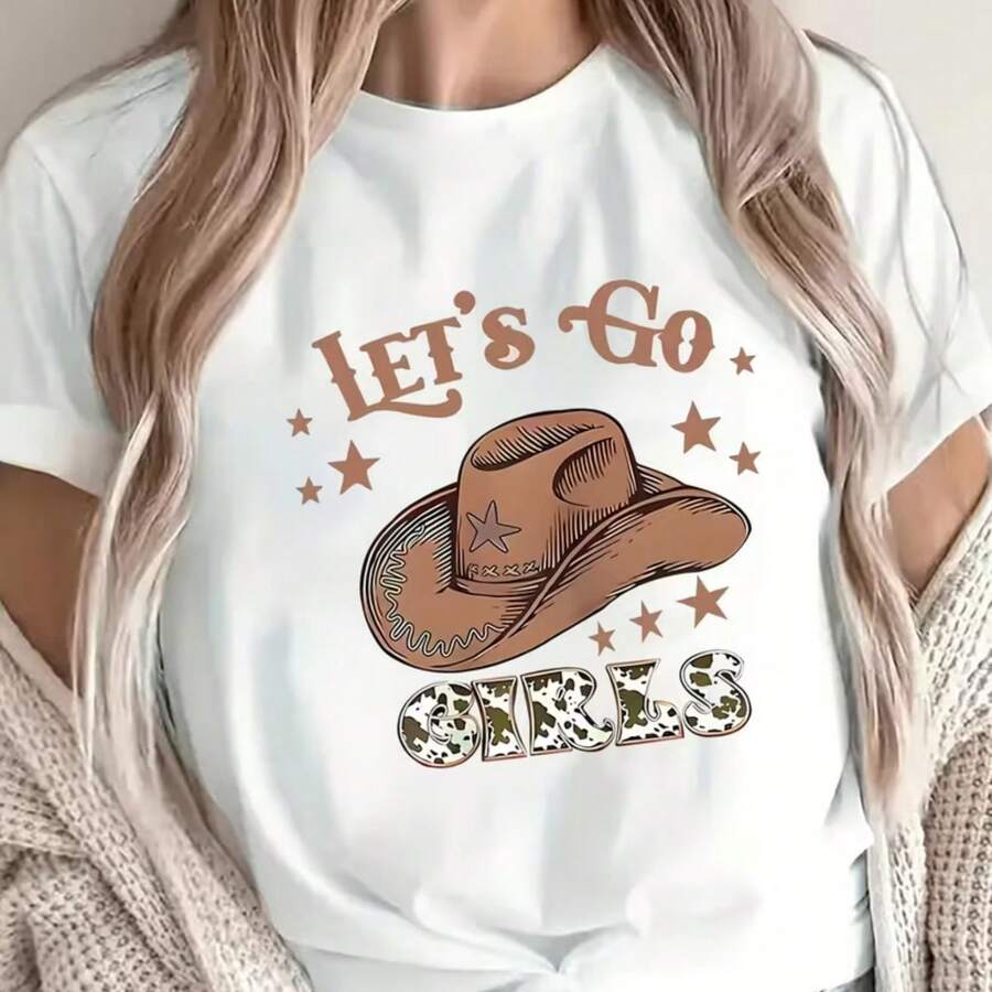 Camiseta impresa para hombres y mujeres - Blanco - Ver 1