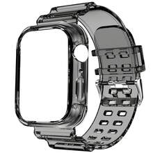 BEIMUSON Funda protectora transparente todo en uno para Apple Watch Ultra, Series 11/10/9/8/7/6/5/4/3, cobertura completa a prueba de golpes, carcasa blanda, ligera y duradera, instalación sin herramientas - Multicolor - Ver 9
