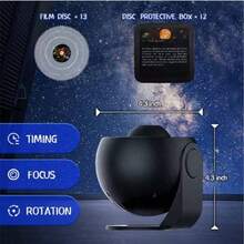 1 đèn chiếu bầu trời sao hình phi hành gia, đèn ngủ tạo không khí bầu trời sao hình phi hành gia, đèn laser hình tinh vân hình phi hành gia bằng nhựa có nút điều khiển trên lưng, điều khiển từ xa và sạc USB. - Nhiều màu - Xem 8
