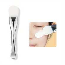 Double Head Silicone Mask Brush, Soft Mud Mask Applicator - Hồng - Xem 10
