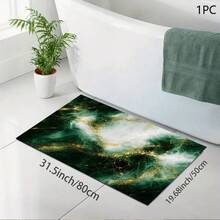 1pc Marble Print Pattern Drainage Mat/Absorbent Mat/Drying Mat For Coffee Maker, Tableware - Absorbent Polyester Desktop Protective Mat With Rubber Anti-Slip Pad, For Kitchen Counter Decor, Home Bar And Dining Table - Multicolor - View 10