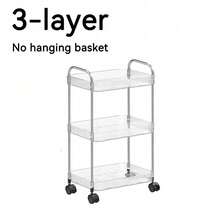 1 Carrito de almacenamiento de cosméticos transparente y móvil para el hogar, estante de exhibición multifuncional de gran capacidad para artículos de baño, accesorios de baño - Multicolor - Ver 14