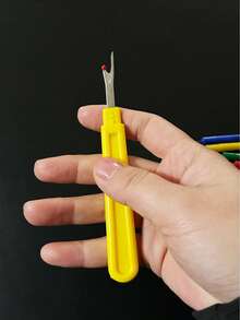8pcs Seam Ripper Set, Dual Size Combination, Suitable For Various Unstitching Scenarios, Protective Cap, Compact And Easy To Store, Ideal For Home And Outdoor Use, Can Disassemble Sewing Threads, Correct Embroidery Mistakes, Clothing Alterations And Denim/Knit Unstitching - Thread Remover - View 6