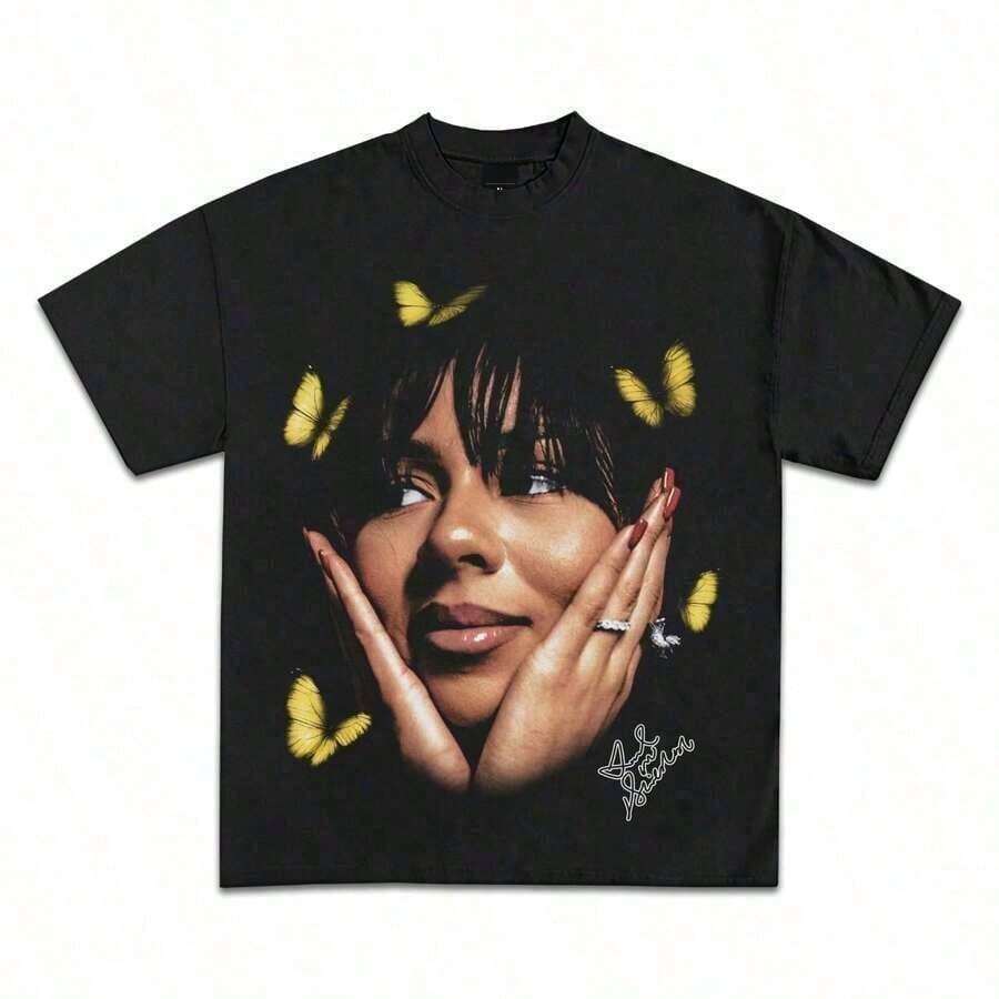 Mariah Scientist Large Face Graphic T-Shirt - Premium Quality Heavyweight T-Shirts For Adults And Kids (2) - 預設值 2 - 查看 1