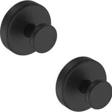 2pcs Removable Suction Cup Hooks, Suitable For Bathroom Window Glass Door Wall, Towel Robe Loofah Wreath Hanger - Black - Shower Suction Cup Hook - View 9