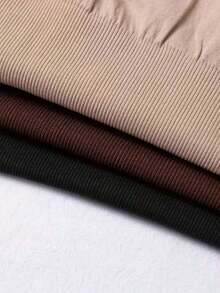 3 piezas de bodys moldeadores sin costuras, control de abdomen, levantamiento de glúteos, cintura ceñida, elegante para el verano - Multicolor 2 - Ver 7