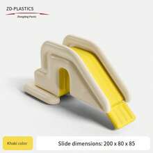Toboggan de piscine gonflable, design portable, piscine d'été rafraîchissante épaissie, convient aux réunions de famille, aux fêtes en plein air, au camping, aux pique-niques, aux activités de divertissement dans la cour arrière (accessoires non inclus), pliable pour le stockage, convient à la piscine gonflable de taille familiale, applicable pour la plage, les activités de camping en plein air, le parc aquatique d'été dans la cour arrière, la piscine extérieure domestique - Toboggan gonflable - Voir 11