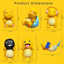 Nailong Figures, Funny Daily Series Collectible Figures, Yellow Cute Office Desk Decor, 4.1-7.3cm Height Mini Figurine (Sleep) - Điên rồ - Xem 6