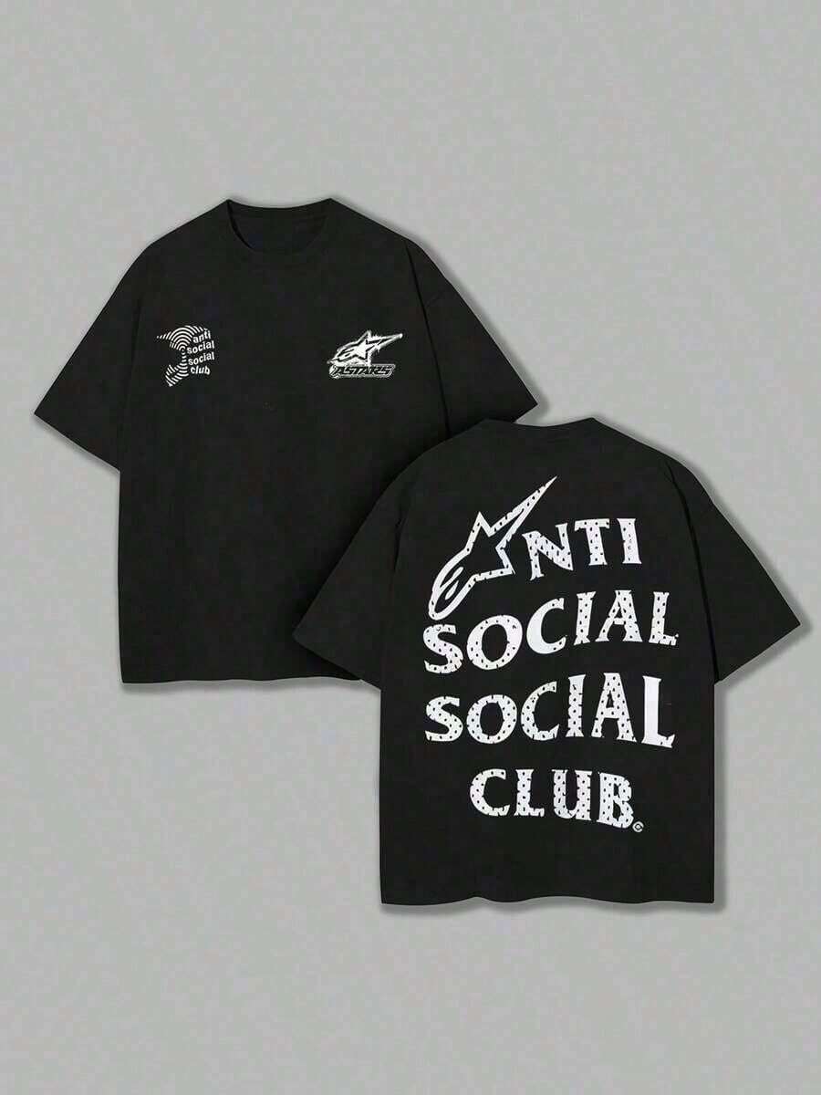 Camisetas impresas de 100% algodón por ambos lados de ZWLPOYE, con diseños de club social, esenciales para un uso fácil en verano, con microfibra elástica, transpirables, para actividades al aire libre, vacaciones y deportes, regalos para amantes de las carreras y la cerveza. Envío gratis. - Negro - Ver 1