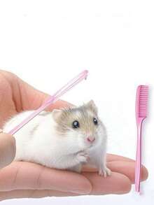 Lược chải lông mini cho thú cưng, lược gỡ rối lông cho chuột hamster, chuột cống và thỏ. - Xem 11
