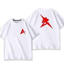 Camiseta de manga corta de Mobile Suit, estilo Gundam Amuro Sea Cow, ropa de anime para hombres y mujeres, tops de verano. - Blanco - Ver 4
