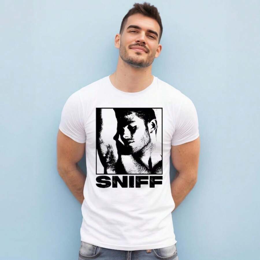 Camiseta estampada, tejida en algodón puro, con diseño de cuello redondo, estilo unisex, camisa creativa y moderna, ideal para primavera y otoño, holgada y cómoda para hombres y mujeres. - Blanco - Ver 1