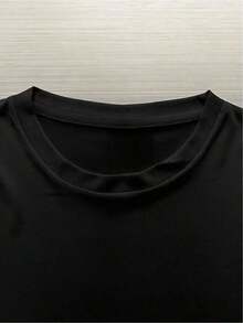 Camisetas Casuales Premium Unisex Bonitas [Camiseta Estampada] Camiseta de Hombre con Estampado de Pistola y Eslogan "Confía en Nosotros" - 1 Pieza, 100% Algodón, Tallas S a XXXL, Camiseta de Algodón de Manga Corta con Cuello Redondo para Hombre, Ideal para Primavera y Verano, Adecuada como Regalo. Nueva Camiseta Elegante 100% Algodón Puro, Cuello Redondo, Casual, Camiseta Básica de Manga Corta para Mujer - Negro - Ver 3