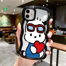 SANRIO ウェーブケースand苹果16ProMax/16Plus/16Pro/16/15ProMax/15Plus/15Pro/15/14ProMax/14Plus/14Pro/14/16E/13ProMax/13Pro/13/12ProMax/12Pro/12/11ProMax/11andGooglephonefor16ProMax/16Plus/16Pro/16/15ProMax/15Plus/15Pro/15/14ProMax/14Plus/14Pro/14/16E/13ProMax/13Pro/13/12ProMax/12Pro/12/11ProMax/11andGooglephone15ProMax衝撃吸収15ProMaxウェーブ形状パステルカラーミニマリスト韓国風 - 白色 - チェックする 2