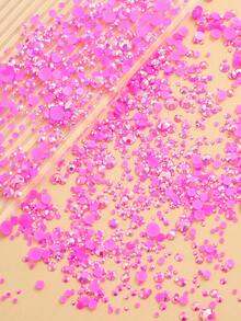 2MM-6MM 混色 2000PCS/包 圓形平底樹脂水鑽 糖果色 AB色 閃亮亮片 DIY 寶石 鑽石 黏貼式 DMC 珠飾 用於衣服、包包、鞋子、馬克杯、瓶子、保溫杯、手機、彩妝 DIY 配件 - 淺玫紅44 - 查看 6