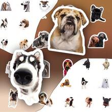 100pcs Cute Dog Stickers, Realistic Puppy Adorable Pet Decorative Stickers For Scrapbooking - A - View 3