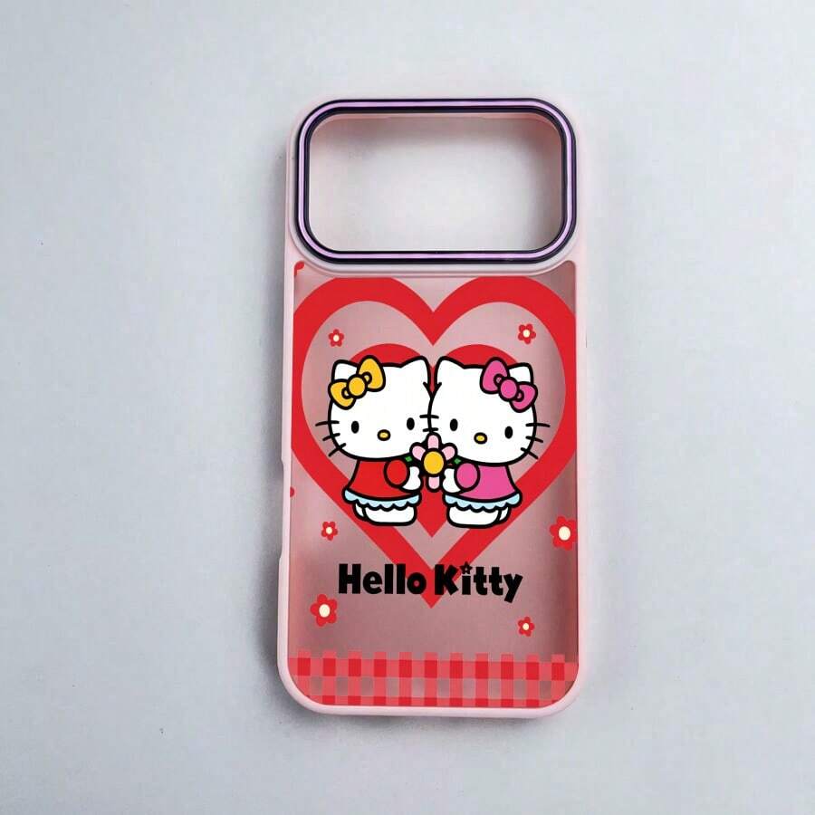 SANRIO for苹果16ProMax/16Plus/16Pro/16/15ProMax/15Plus/15Pro/15/14ProMax/14Plus/14Pro/14/16E/13ProMax/13Pro/13/12ProMax/12Pro/12/11ProMax/11滑り止めおしゃれスマホケース耐衝撃滑り止めはんとうめい - 芭蕾粉 - チェックする 1