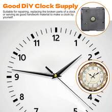 5 buah Kit Mesin Jam Quartz, 2 buah poros 13mm, 2 buah poros 16mm, 1 buah poros 23mm, Termasuk 5 Pasang Jarum Jam, Untuk Perbaikan, Penggantian, dan DIY Jam Dinding, Cocok untuk Dekorasi Rumah dan Kantor, Hadiah untuk Pecinta Jam - 1 Set - View 8
