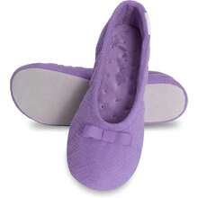 Isotoner Women's Microterry Ballerina Slippers - 6.5-7.5 + Wisteria - View 4