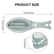 Fish Scales Remover Set - Small Plastic Fish Skin Removal Tools, Quick Cleaning Peeling Tool, Scraper, File, Convenient Kitchen Cleaning Tools (Light Color) - View 8