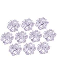 2/10pcs 25mm Women Elegant Pearl Floral Button Set, Durable Plastic Material, Metal Button Cover, Detachable Button Clips, 3D Decorative Buttons, With Pliers Button Snap, Suitable For Dress, Formal Wear, Shirt Accessories - Multicolor - View 22