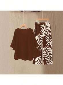 Large Size Women's Clothing European And American 2026 New Style Women's Chiffon Fashionable Elegant Loose Suit - Màu cam đỏ - Xem 2