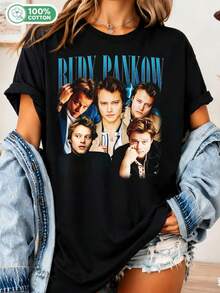 Rudy Pankow Shirt, Vintage Rudy Pankow T-Shirt, Rudy Pankow T-Shirts, Rudy Pankow Gift, Rudy Pankow Movie T-Shirts, Rudy Pankow JJ Maybank T-Shirts - Black - View 1