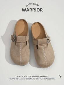 WARRIOR 1双女士运动休闲拖鞋，小众时尚百搭轻便软底舒适休闲鞋，适合户外行走 - 卡其色 - 查看 5