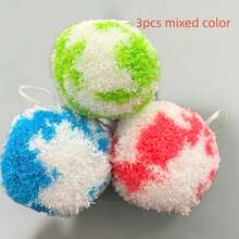Bola de limpieza multifuncional, bola de limpieza de escritorio, cepillo de limpieza de inodoro, limpiador de superficies de baño, adecuado para lavabos, bañeras y lavamanos. Bola de limpieza reutilizable diseñada específicamente para lavabos y bañeras de baño, adecuada para la limpieza de lavabos - Multicolor - Ver 4